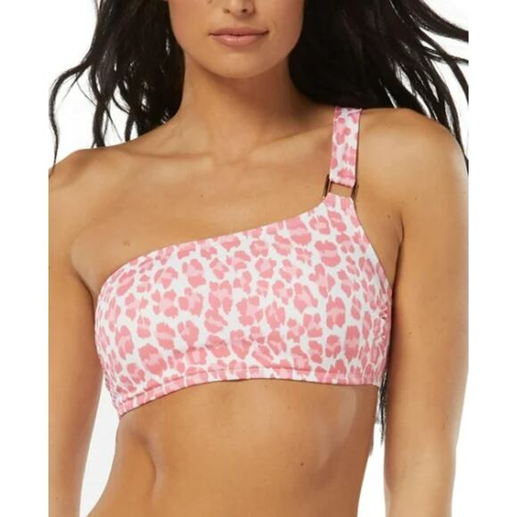 Sundazed One Shoulder Leopard Print Top,  34D - Picture 1 of 8